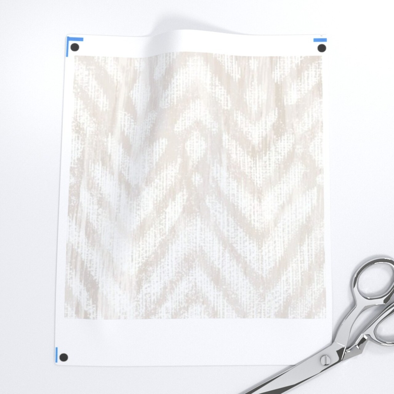 Rustic Geometric Ikat Custom Removable Wallpaper by Spoonflower Peel & Stick Wallpaper 2FT Wide